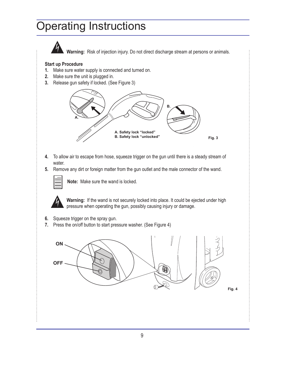 Operating instructions | Steele Products SP-WE180 User Manual | Page 9 / 18