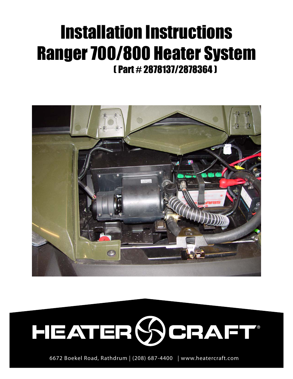 Heater Craft Ranger XP 2010 - 2011 User Manual | 14 pages