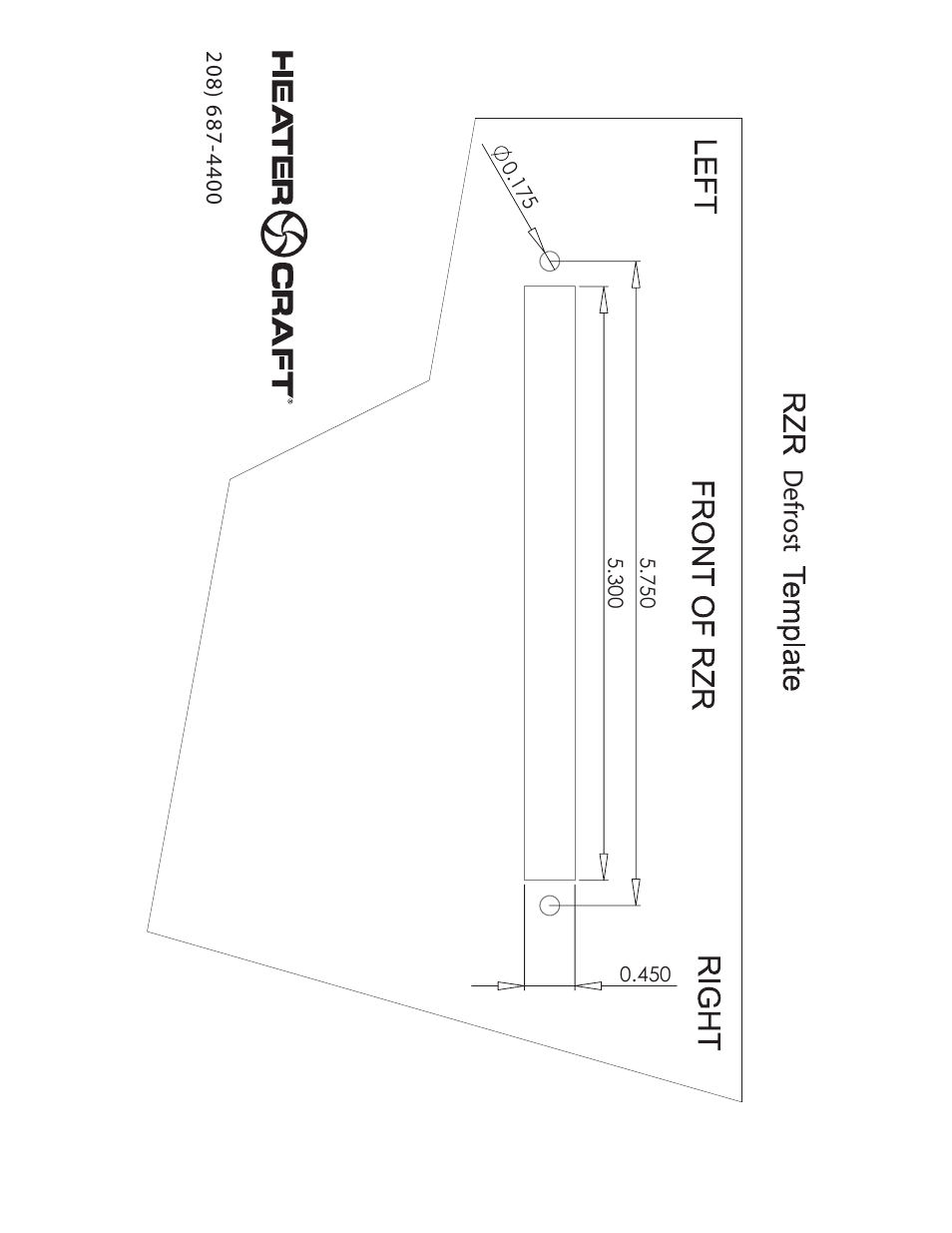 Defr ost | Heater Craft 900 2011 2012 RZR Polaris User Manual | Page 9 / 10