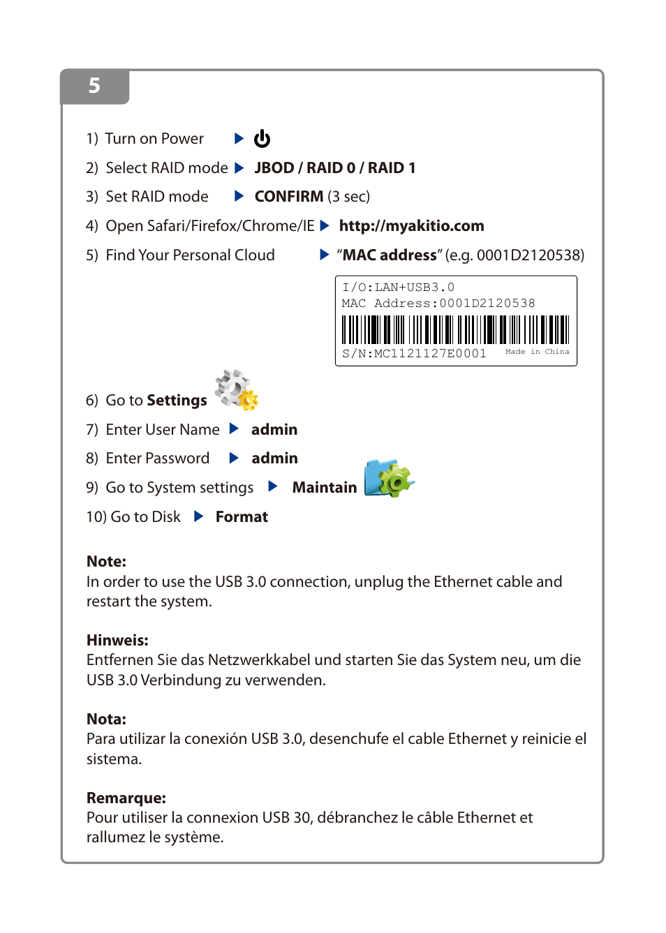 AKiTiO Cloud Hybrid Duo User Manual | Page 8 / 8
