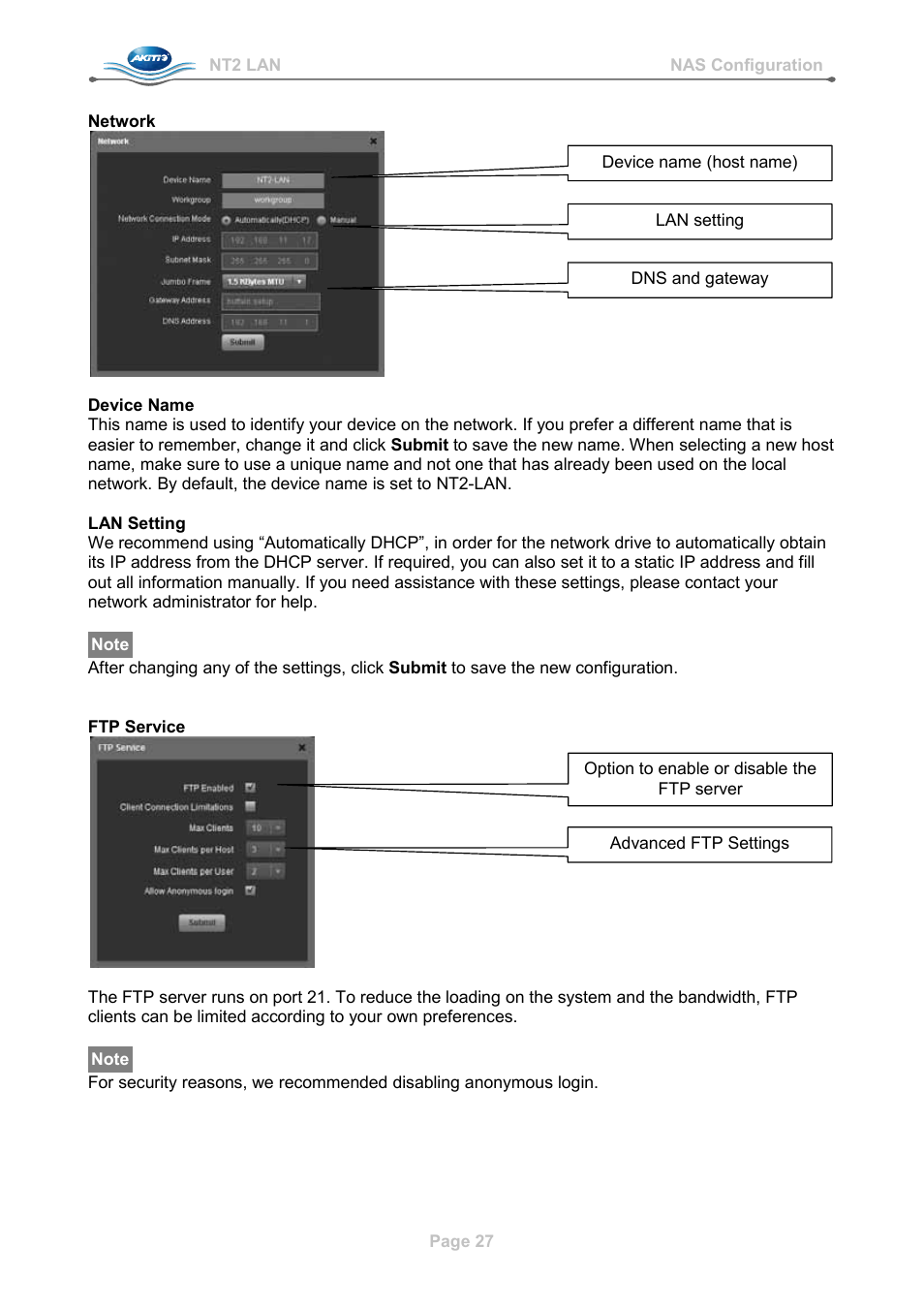 AKiTiO NT2 LAN User Manual | Page 30 / 60