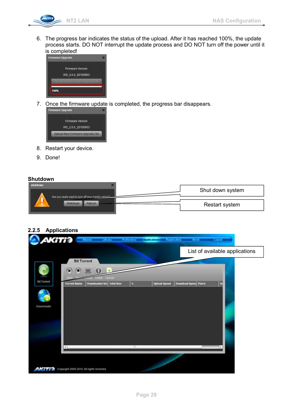 5 applications, Applications | AKiTiO NT2 LAN User Manual | Page 32 / 60