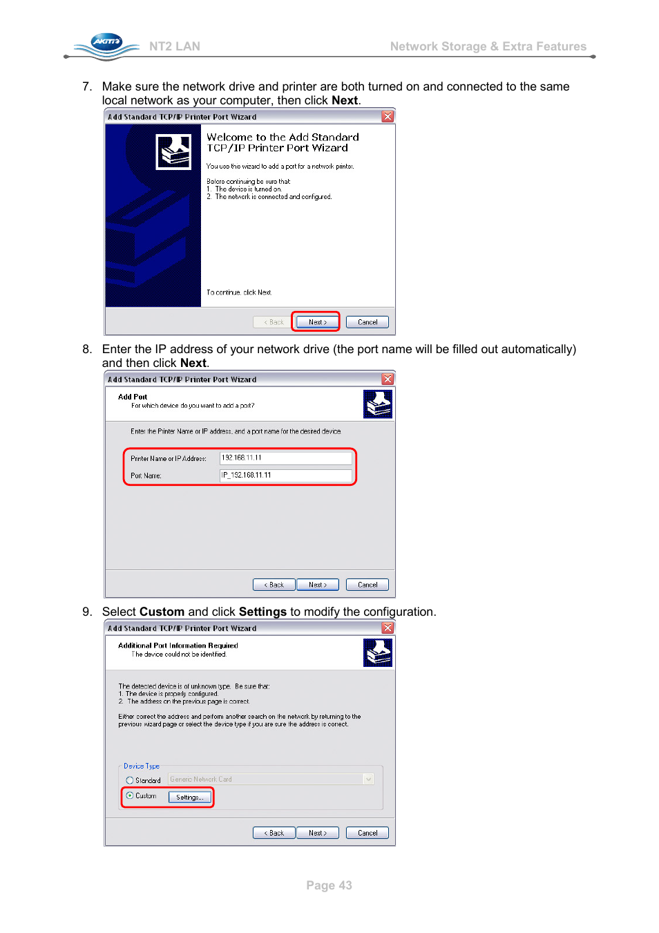 AKiTiO NT2 LAN User Manual | Page 46 / 60