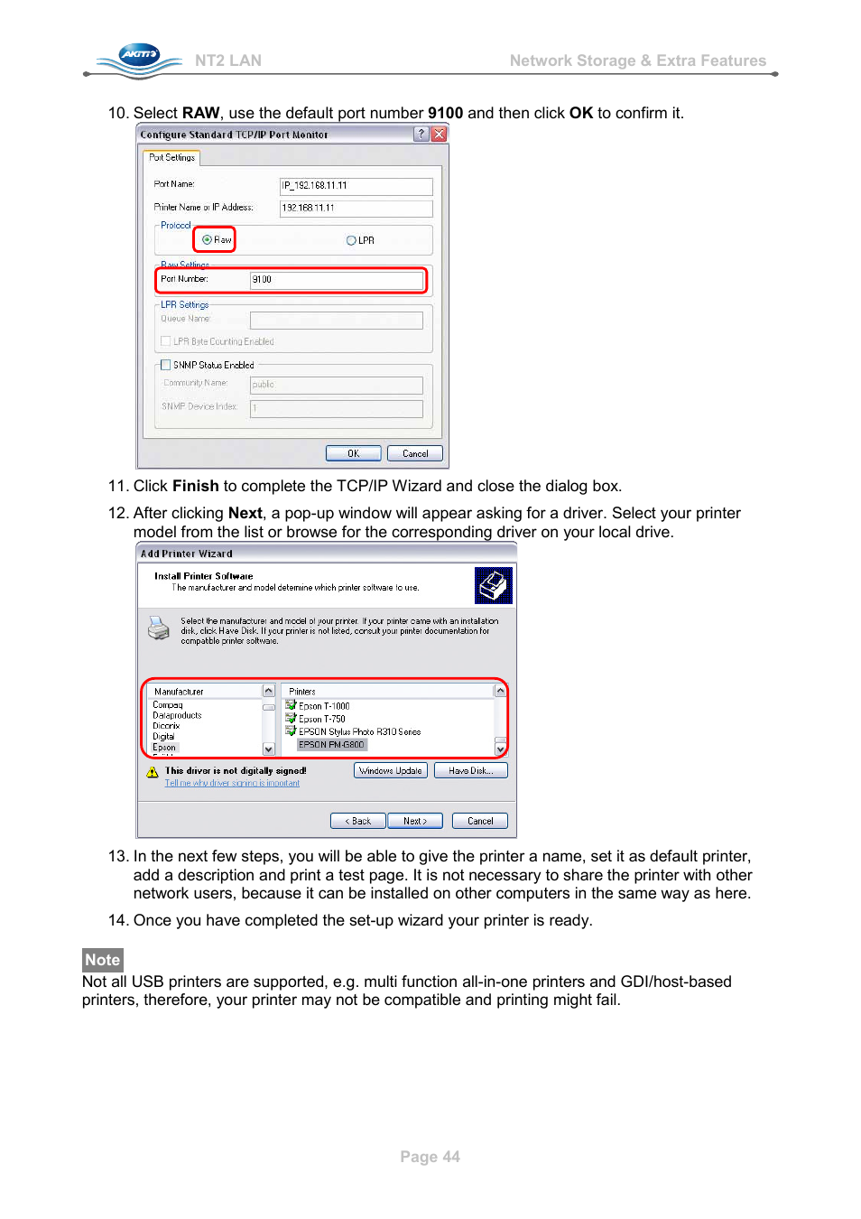 AKiTiO NT2 LAN User Manual | Page 47 / 60