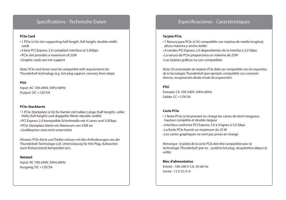 AKiTiO Thunder2 PCIe Box User Manual | Page 7 / 8