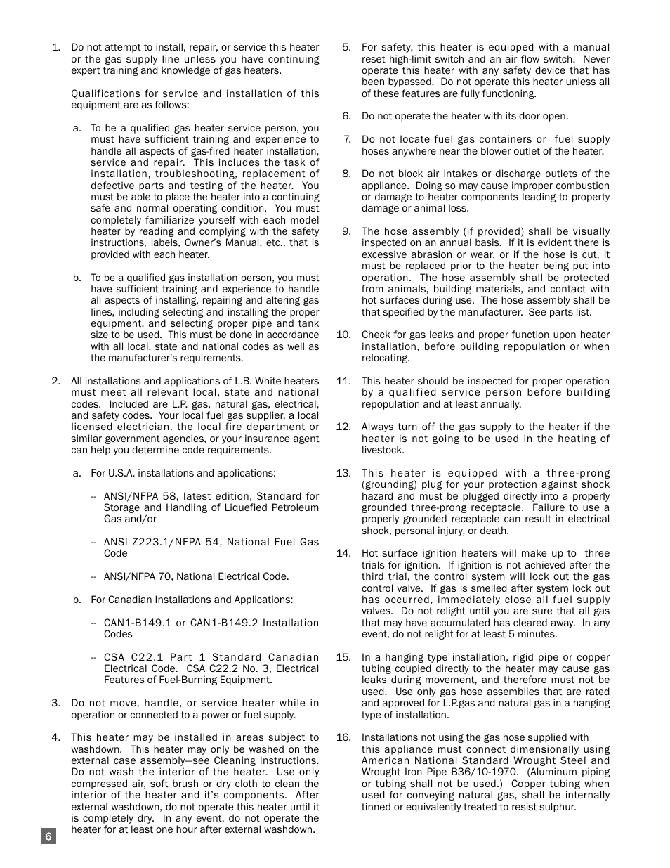 L.B. White AW325 User Manual | Page 6 / 18