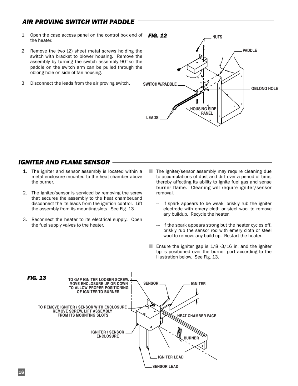 L.B. White AD250 User Manual | Page 16 / 31