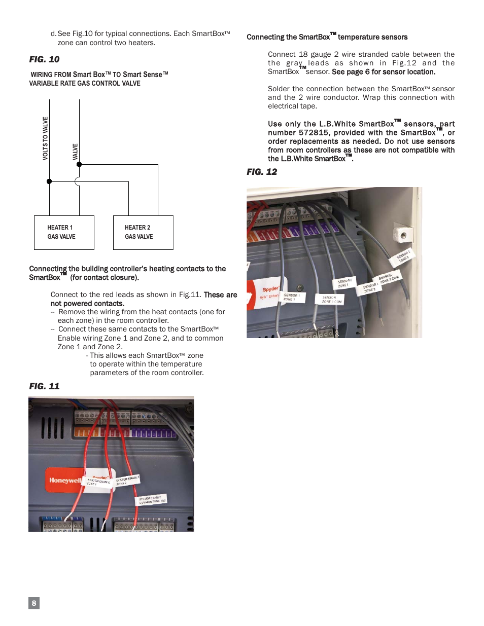 Fig. 10, Fig. 11, Fig. 12 | L.B. White FA-MCS-D User Manual | Page 8 / 21