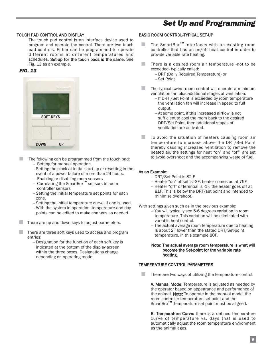 Set up and programming | L.B. White FA-MCS-D User Manual | Page 9 / 21