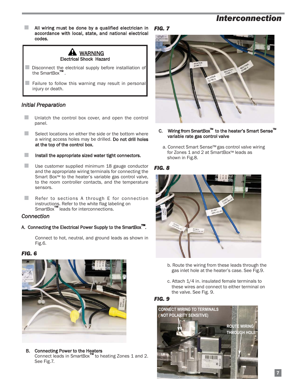 Interconnection | L.B. White FA-MCS User Manual | Page 7 / 22