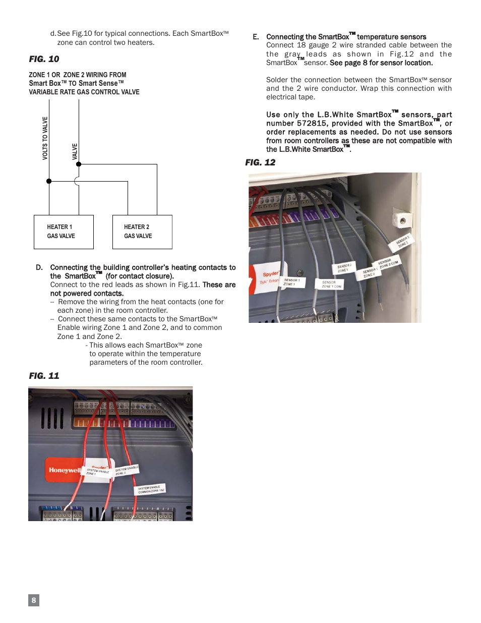 Fig. 10, Fig. 11, Fig. 12 | L.B. White FA-MCS User Manual | Page 8 / 22