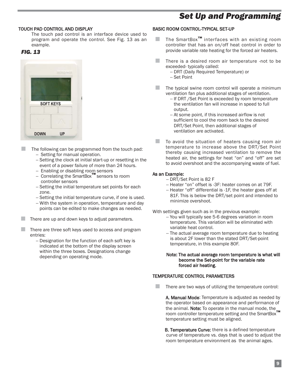 Set up and programming | L.B. White FA-MCS User Manual | Page 9 / 22