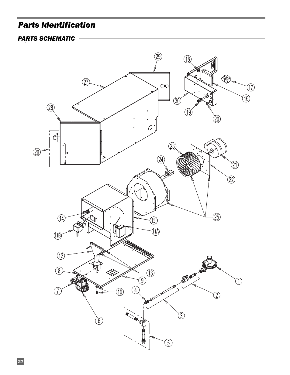 Parts identification | L.B. White AD100 User Manual | Page 28 / 30