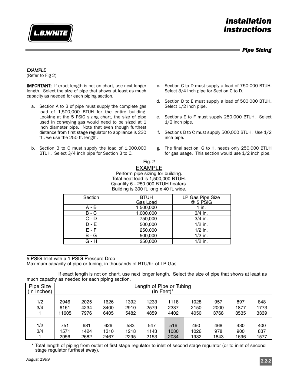 Installation instructions | L.B. White Pilot User Manual | Page 15 / 94