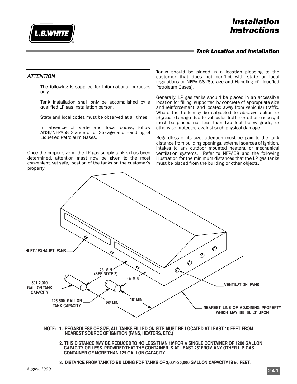 Installation instructions | L.B. White Pilot User Manual | Page 17 / 94