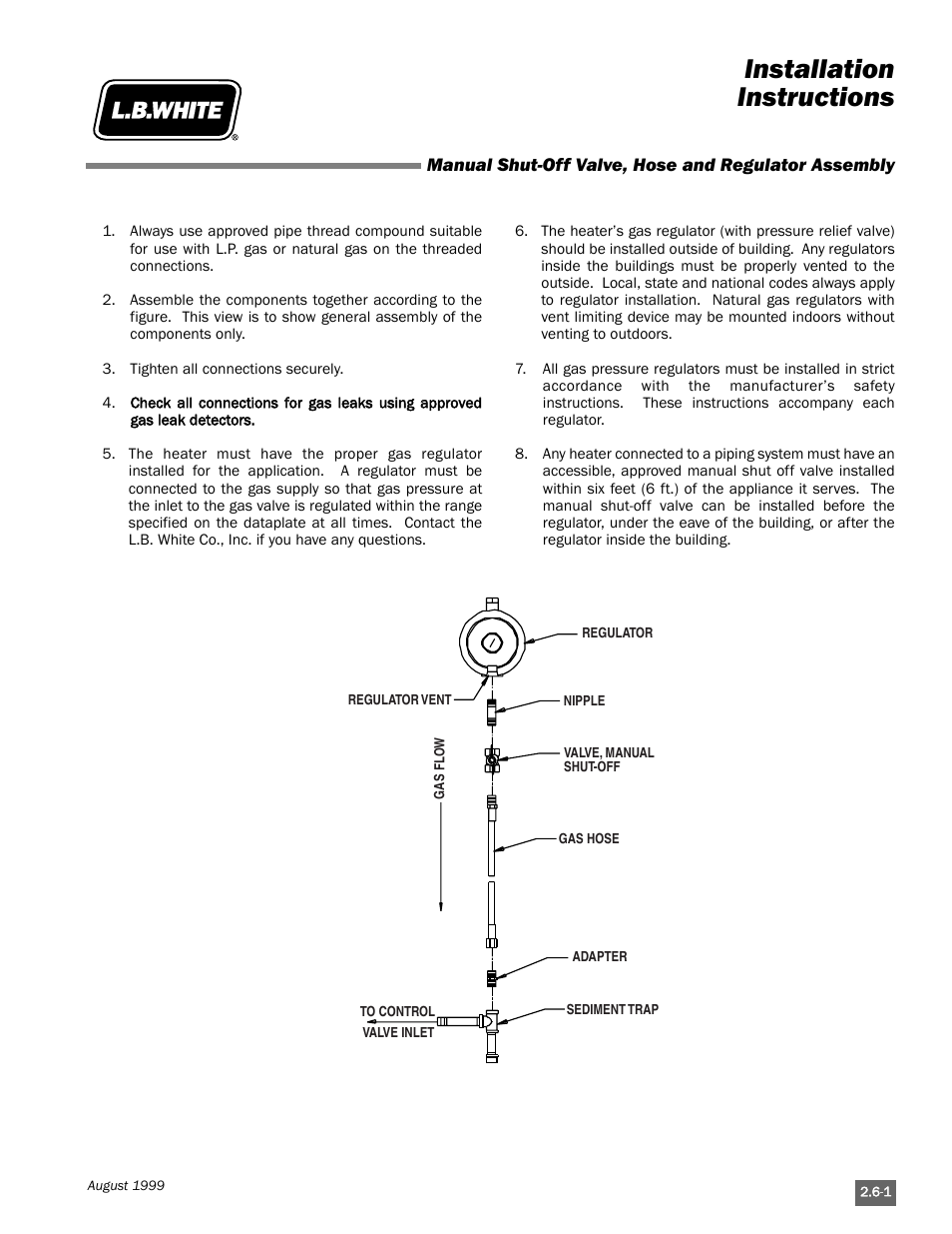 Installation instructions | L.B. White Pilot User Manual | Page 19 / 94