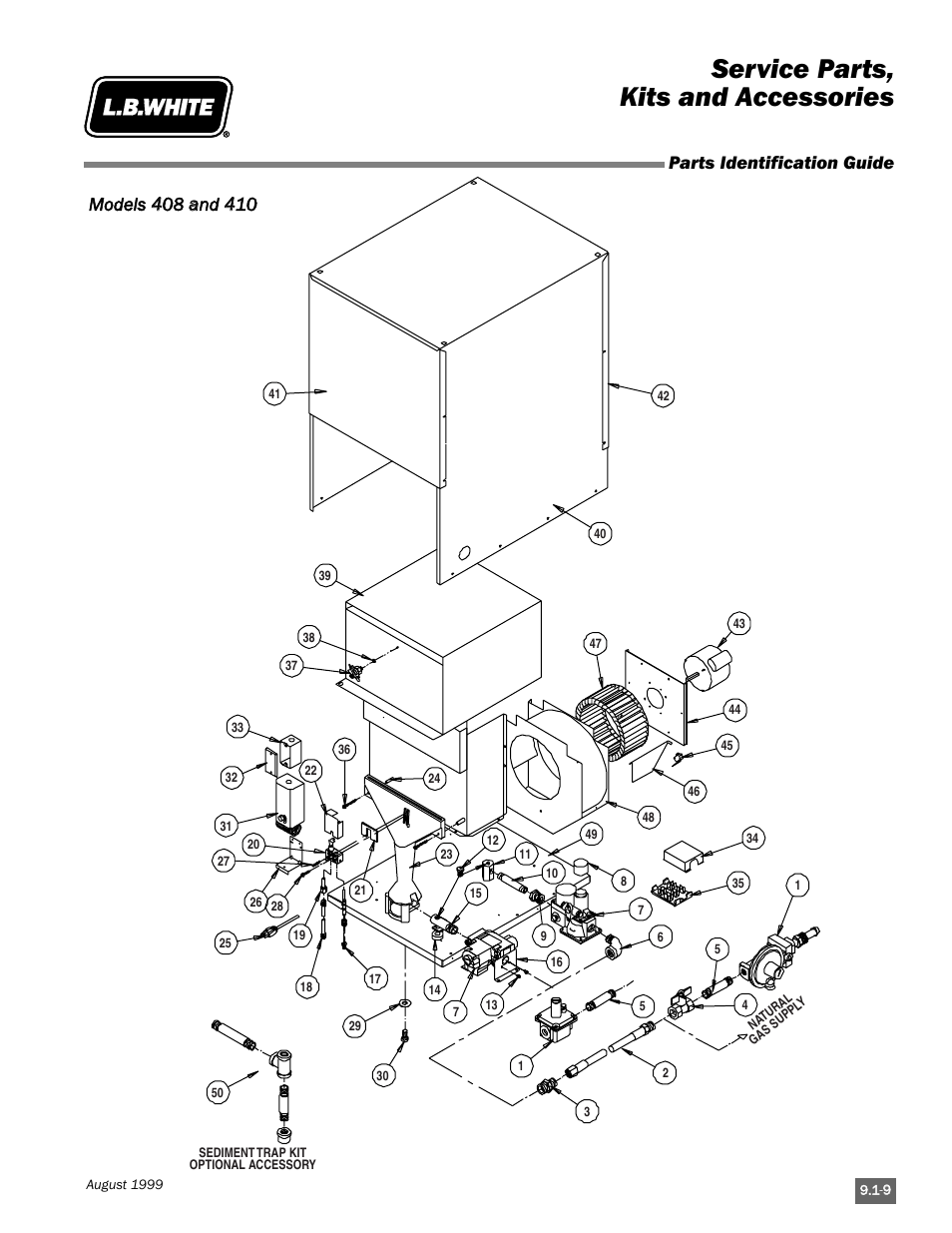 Service parts, kits and accessories | L.B. White Pilot User Manual | Page 85 / 94