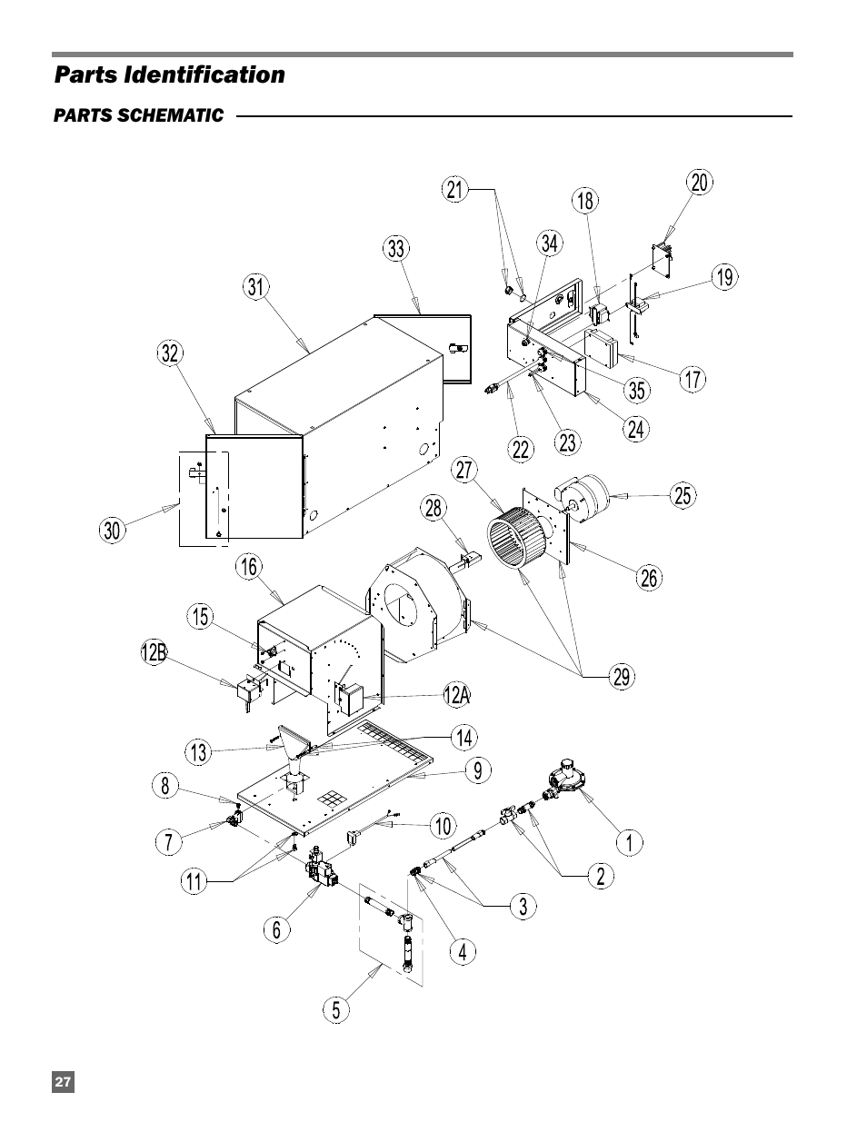 Parts identification | L.B. White Guardian with Smart Sense - Spark Ignition (60K / 100K) User Manual | Page 28 / 31