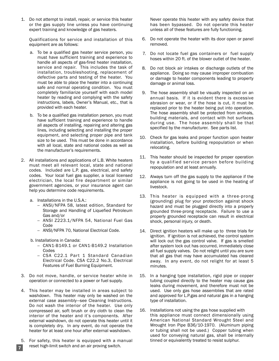 L.B. White Guardian with Smart Sense - Spark Ignition (60K / 100K) User Manual | Page 8 / 31