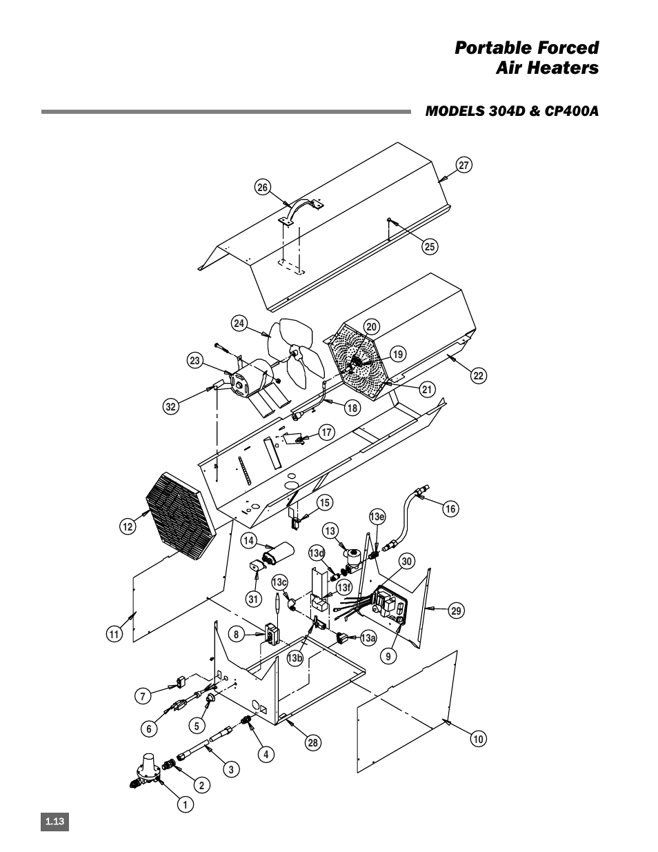 Portable forced air heaters | L.B. White Portable Gas Heaters User Manual | Page 18 / 99