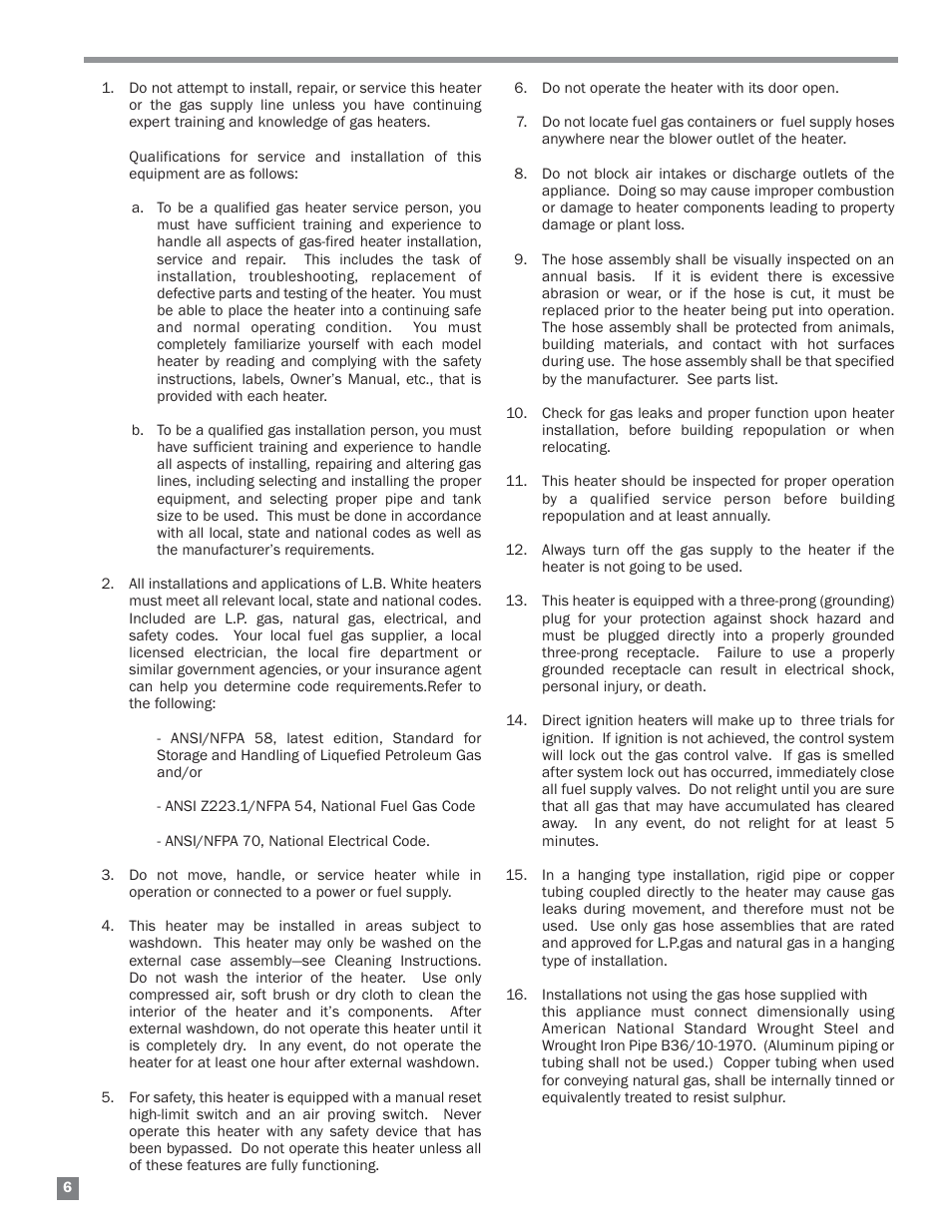 L.B. White HW 120 Therma Grow User Manual | Page 6 / 28