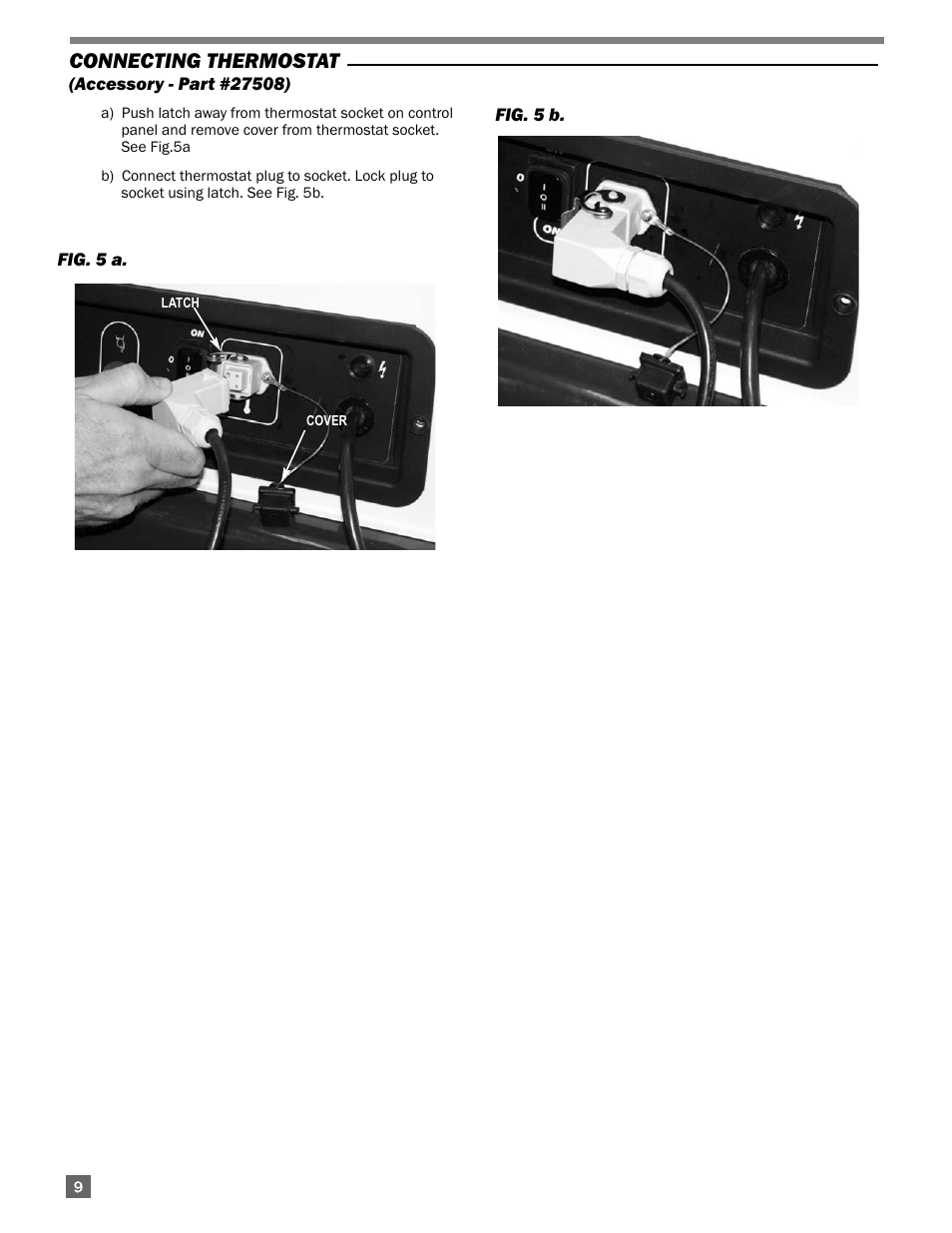 Connecting thermostat | L.B. White 300 Director User Manual | Page 10 / 27