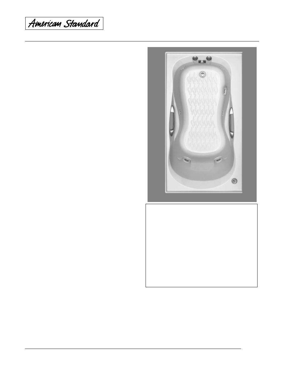 American Standard Ellisse Built-In 2703.118W User Manual | 4 pages