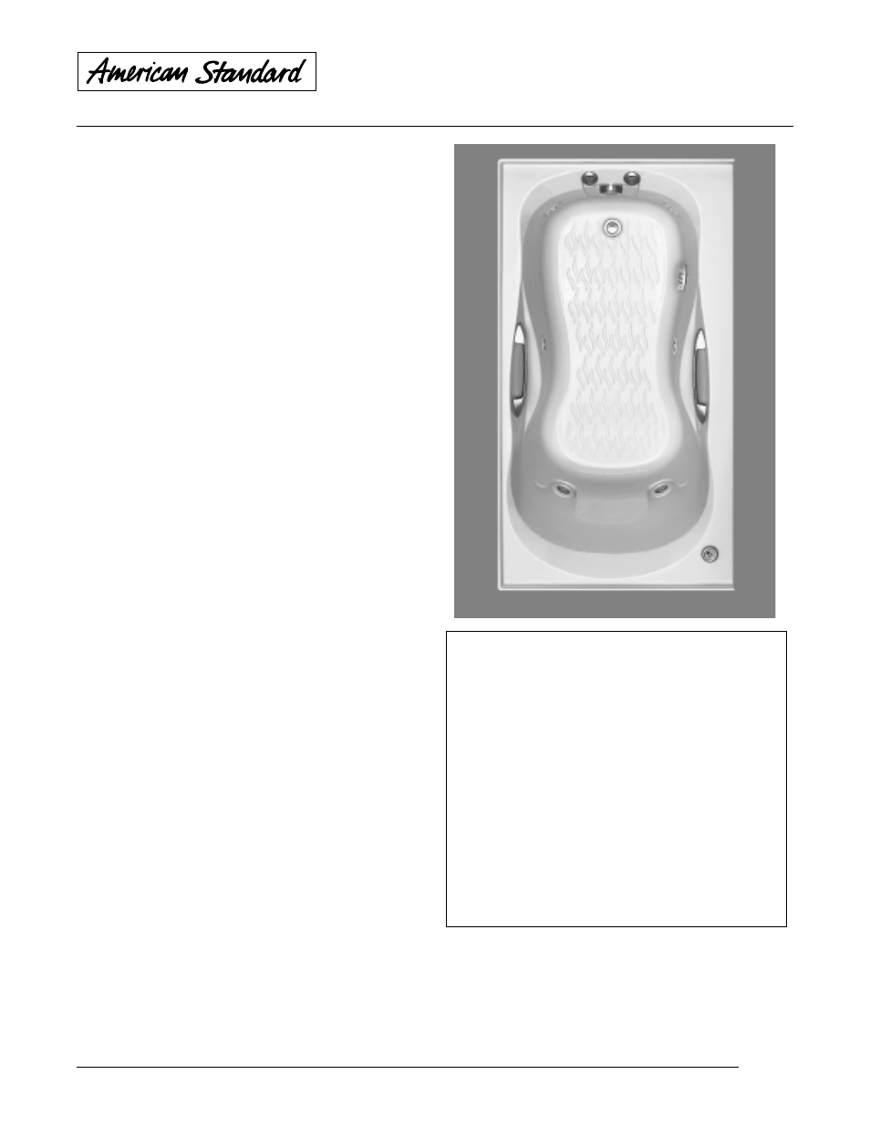 Ellisse built-in™ whirlpool | American Standard Ellisse Built-In 2703.118W User Manual | Page 3 / 4
