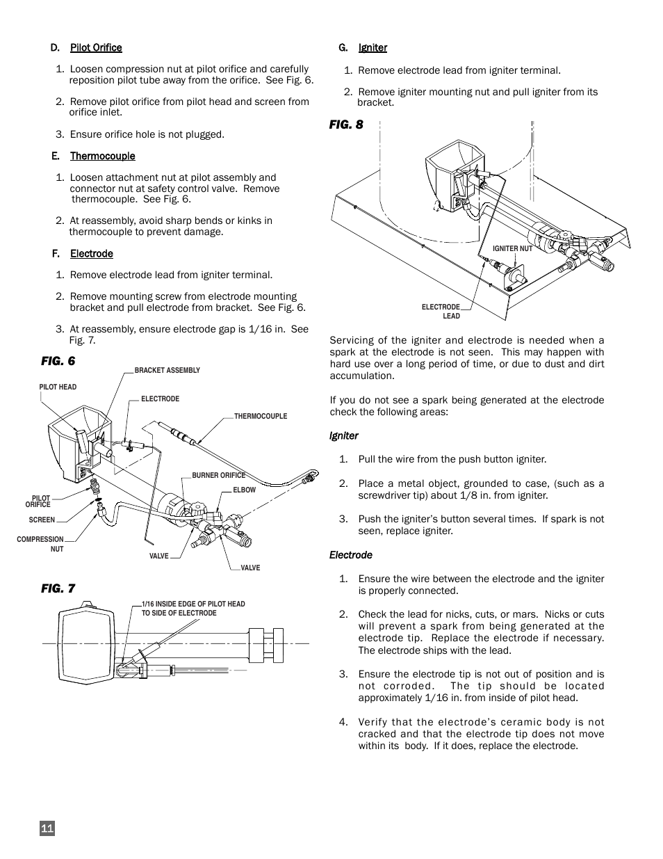 Fig. 6 fig. 7, Fig. 8 | L.B. White 200 Norseman User Manual | Page 12 / 18