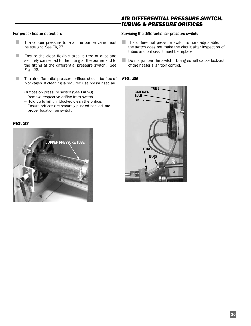 L.B. White Sentinel Radiant Tube AT150 40' Center Mount User Manual | Page 21 / 32