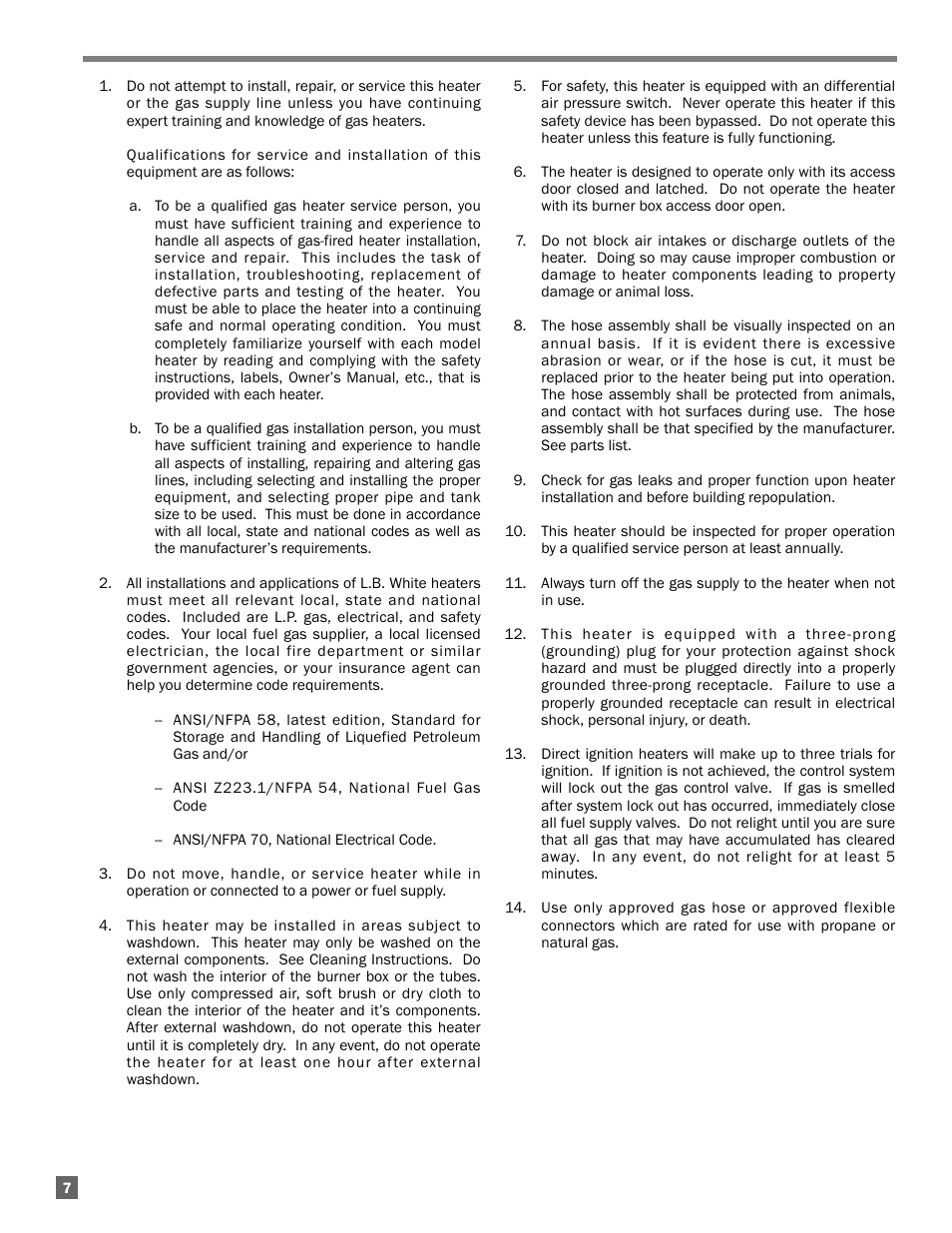 L.B. White Sentinel Radiant Tube AT150 40' Center Mount User Manual | Page 8 / 32