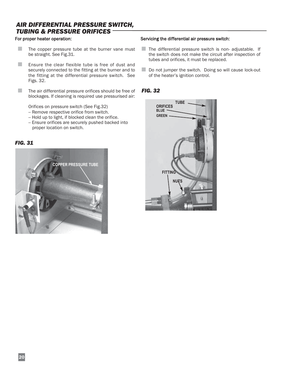 L.B. White Sentinel Radiant Tube AT150 Center Mount User Manual | Page 20 / 32