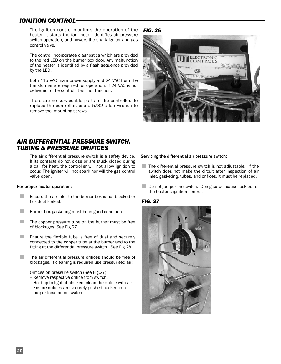 Ignition control | L.B. White Oval 80™ Radiant User Manual | Page 20 / 32