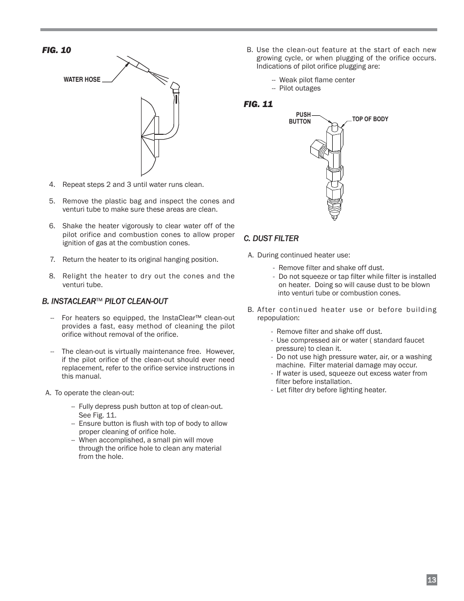 L.B. White I-34 Infraconic Pilot Ignition User Manual | Page 13 / 28