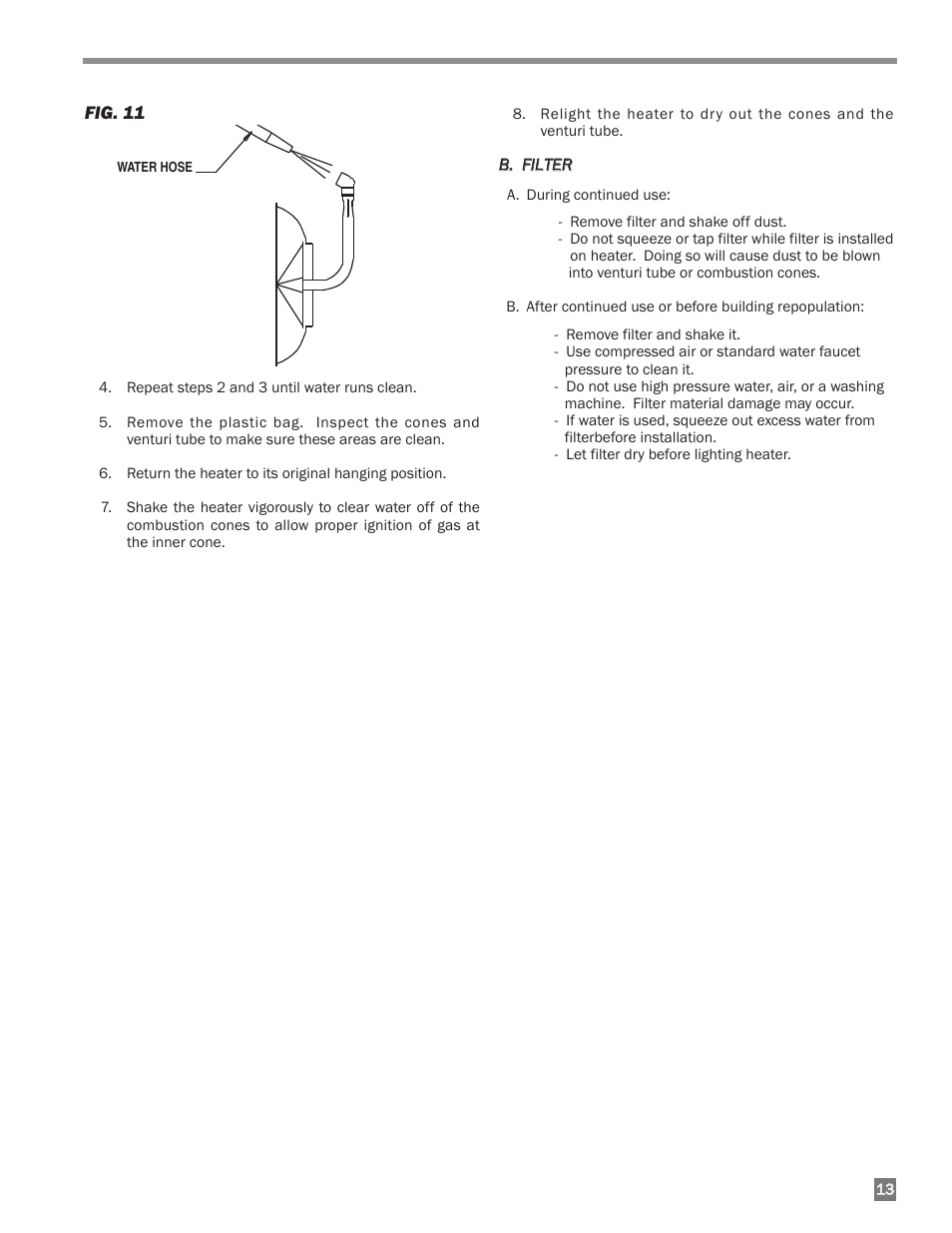 L.B. White I-34 Infraconic Ignition User Manual | Page 13 / 28