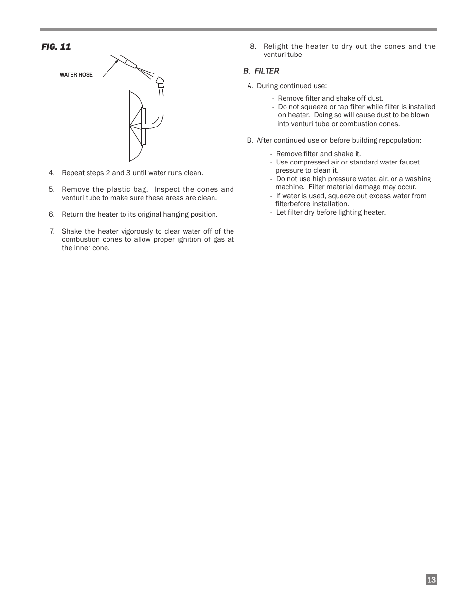 L.B. White I-40 Infraconic Ignition User Manual | Page 13 / 28