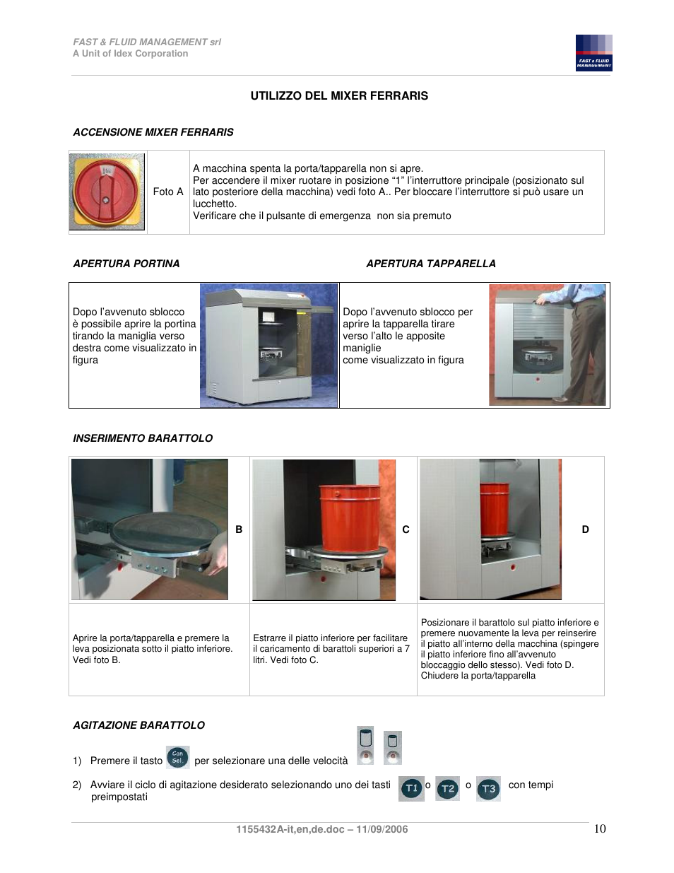 Fast & Fluid Ferraris Automatic Mixer User Manual | Page 10 / 55