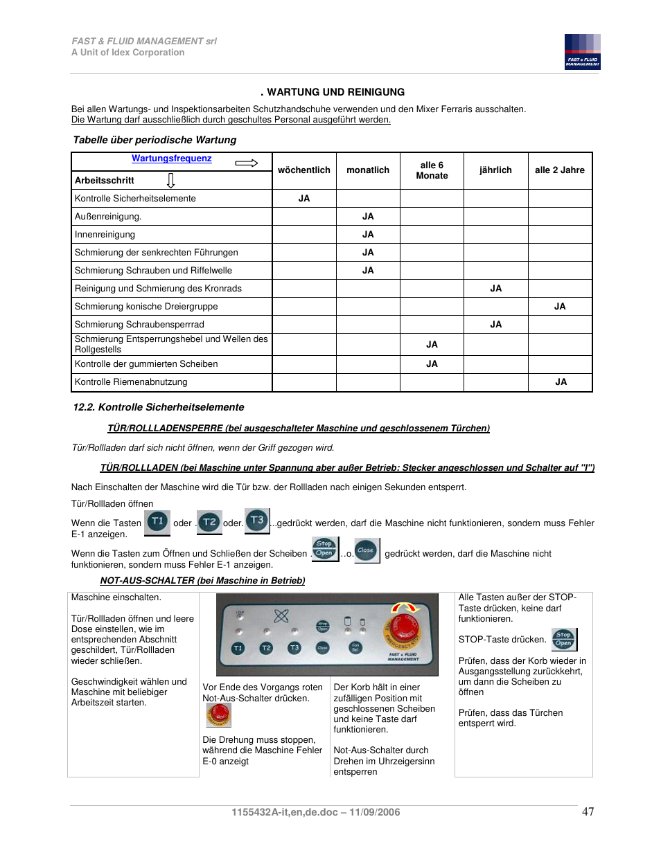 Fast & Fluid Ferraris Automatic Mixer User Manual | Page 47 / 55