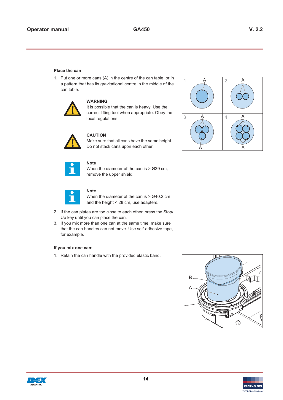 Fast & Fluid GA450 User Manual | Page 14 / 32