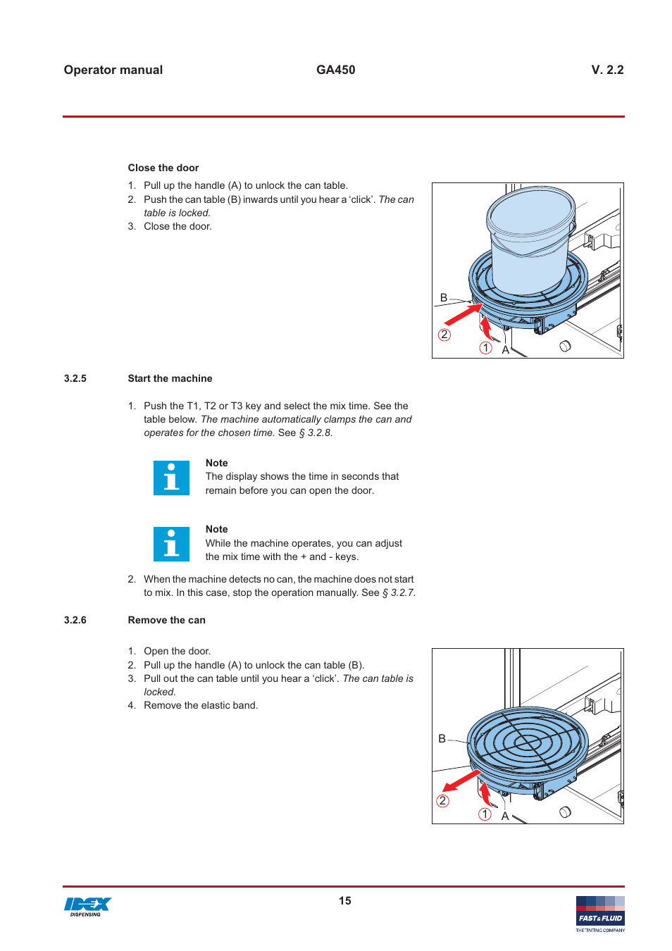 Fast & Fluid GA450 User Manual | Page 15 / 32