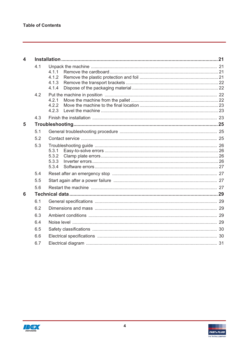 Fast & Fluid GA450 User Manual | Page 4 / 32
