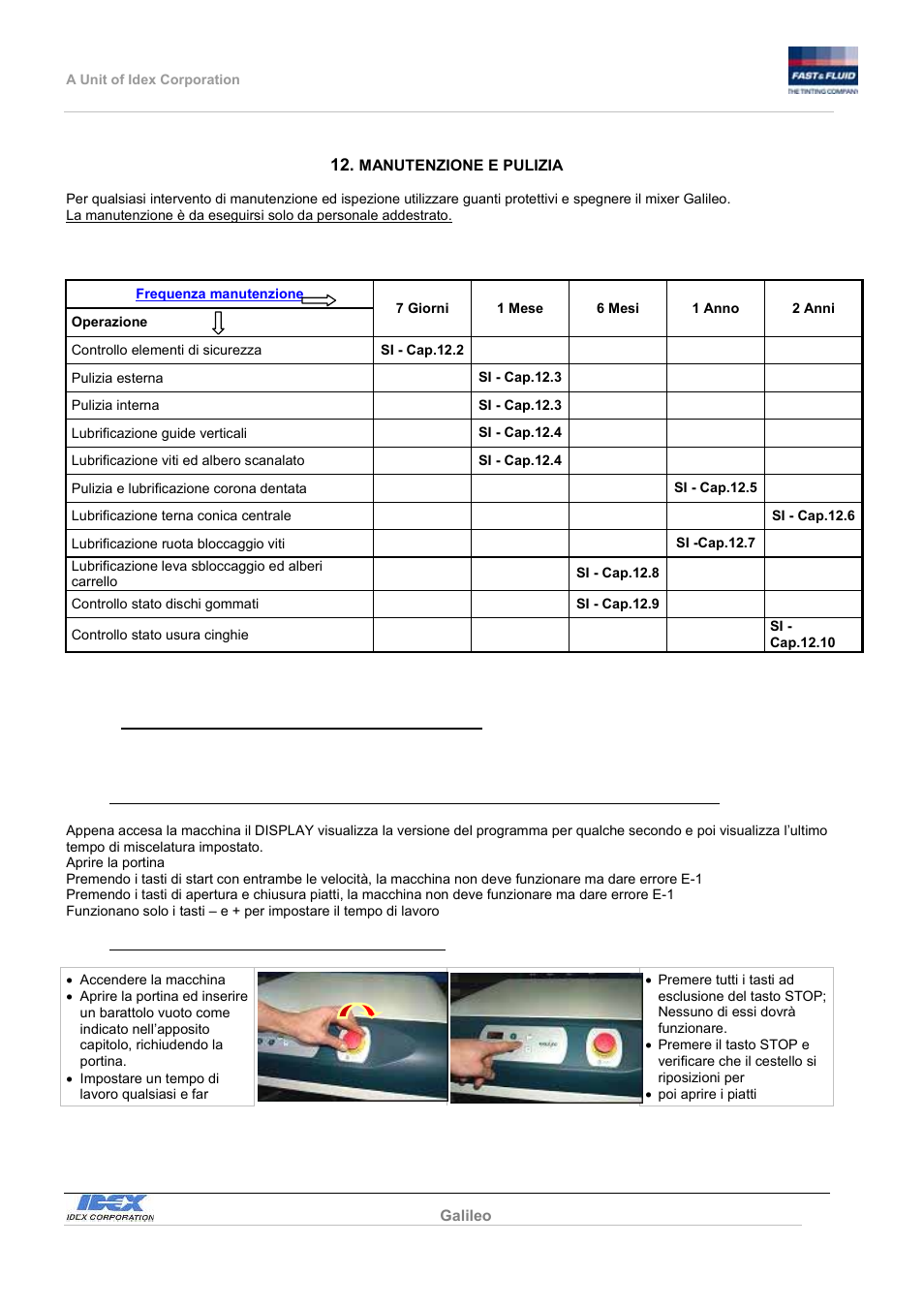 Fast & Fluid Galileo Automatic Mixer User Manual | Page 11 / 82