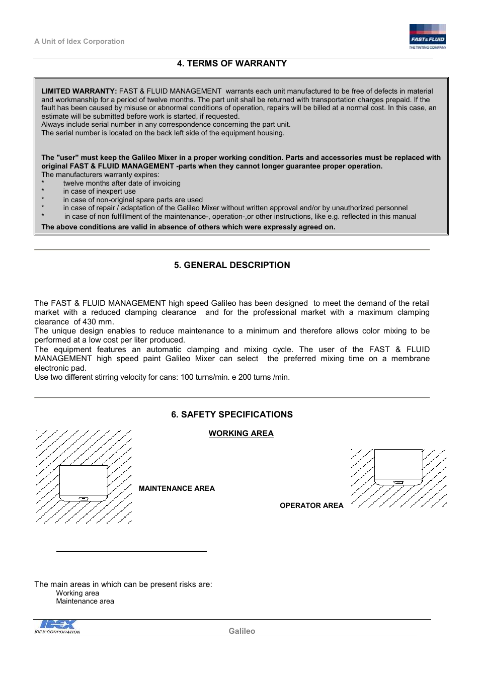 Fast & Fluid Galileo Automatic Mixer User Manual | Page 20 / 82