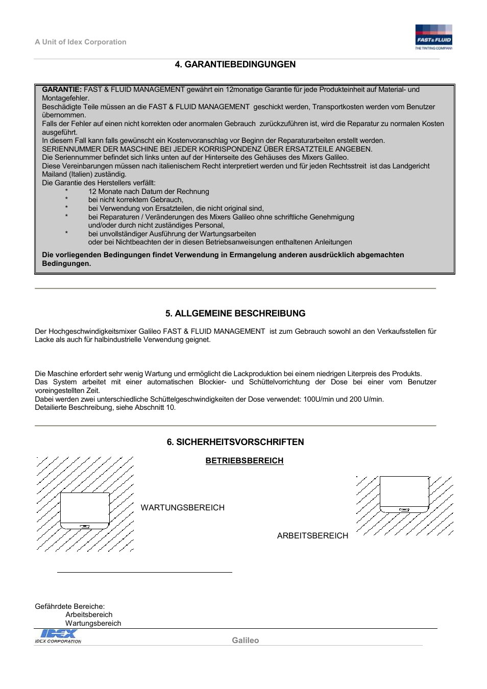 Fast & Fluid Galileo Automatic Mixer User Manual | Page 35 / 82