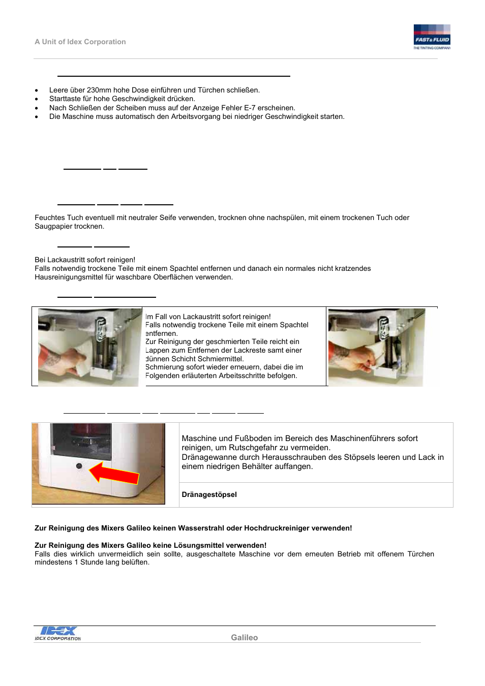 Fast & Fluid Galileo Automatic Mixer User Manual | Page 43 / 82