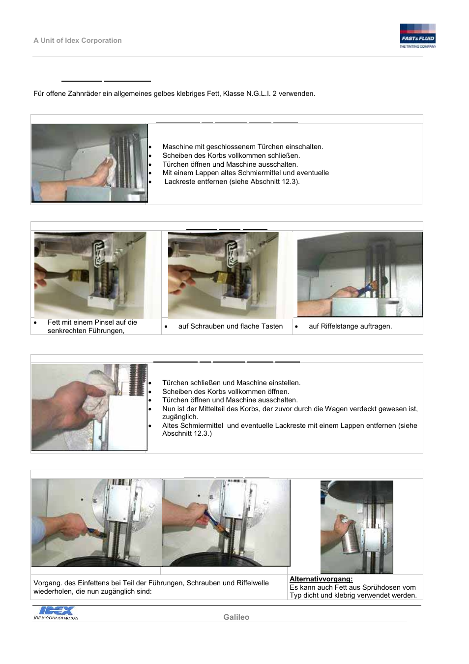 Fast & Fluid Galileo Automatic Mixer User Manual | Page 44 / 82