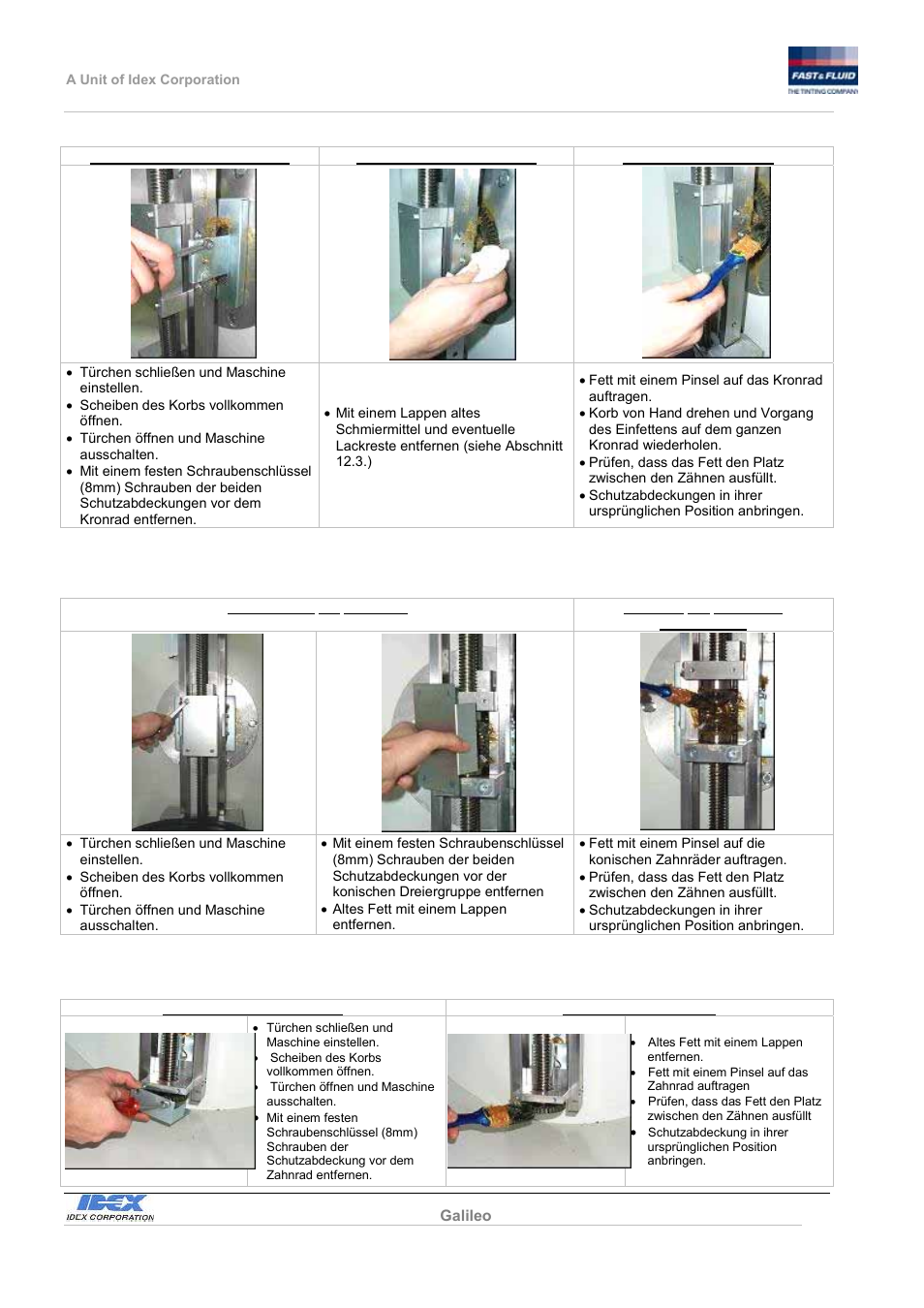 Fast & Fluid Galileo Automatic Mixer User Manual | Page 45 / 82