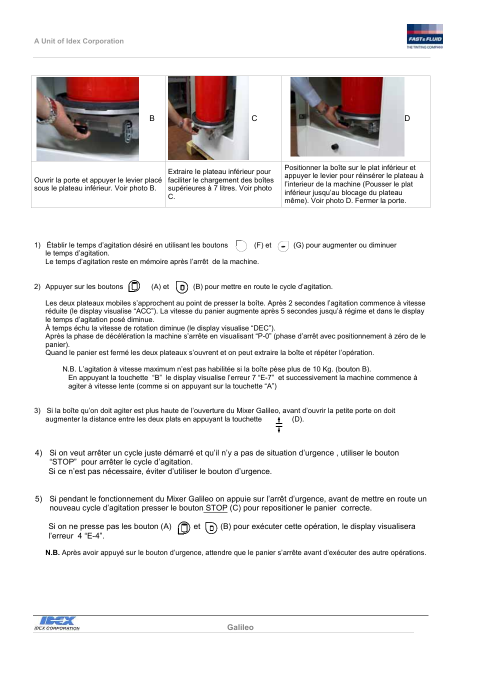 Fast & Fluid Galileo Automatic Mixer User Manual | Page 55 / 82