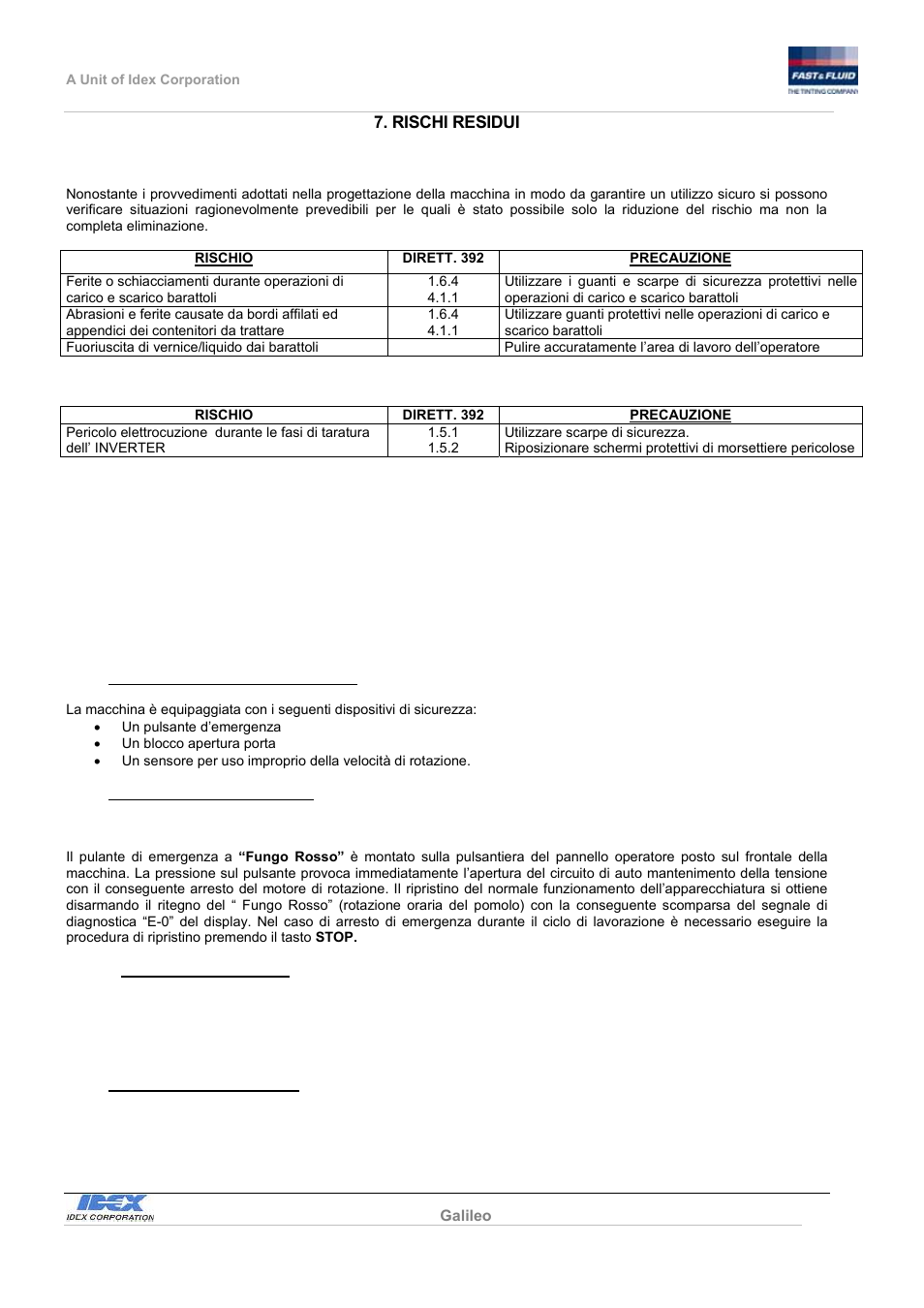 Fast & Fluid Galileo Automatic Mixer User Manual | Page 6 / 82