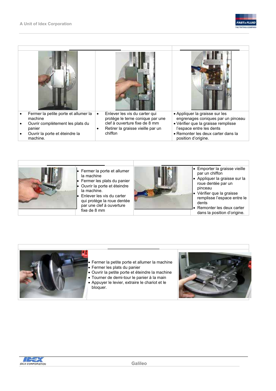 Fast & Fluid Galileo Automatic Mixer User Manual | Page 62 / 82